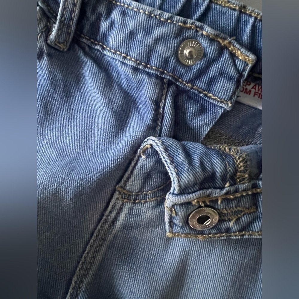 ZARA baby Denim Shorts with Frayed Edges and Lace Trim - Size 9-12 Months - Picture 5 of 10